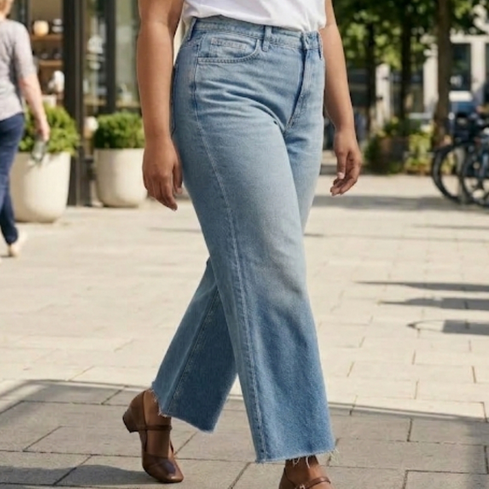 Frame Denim Light Blue Flare Jeans